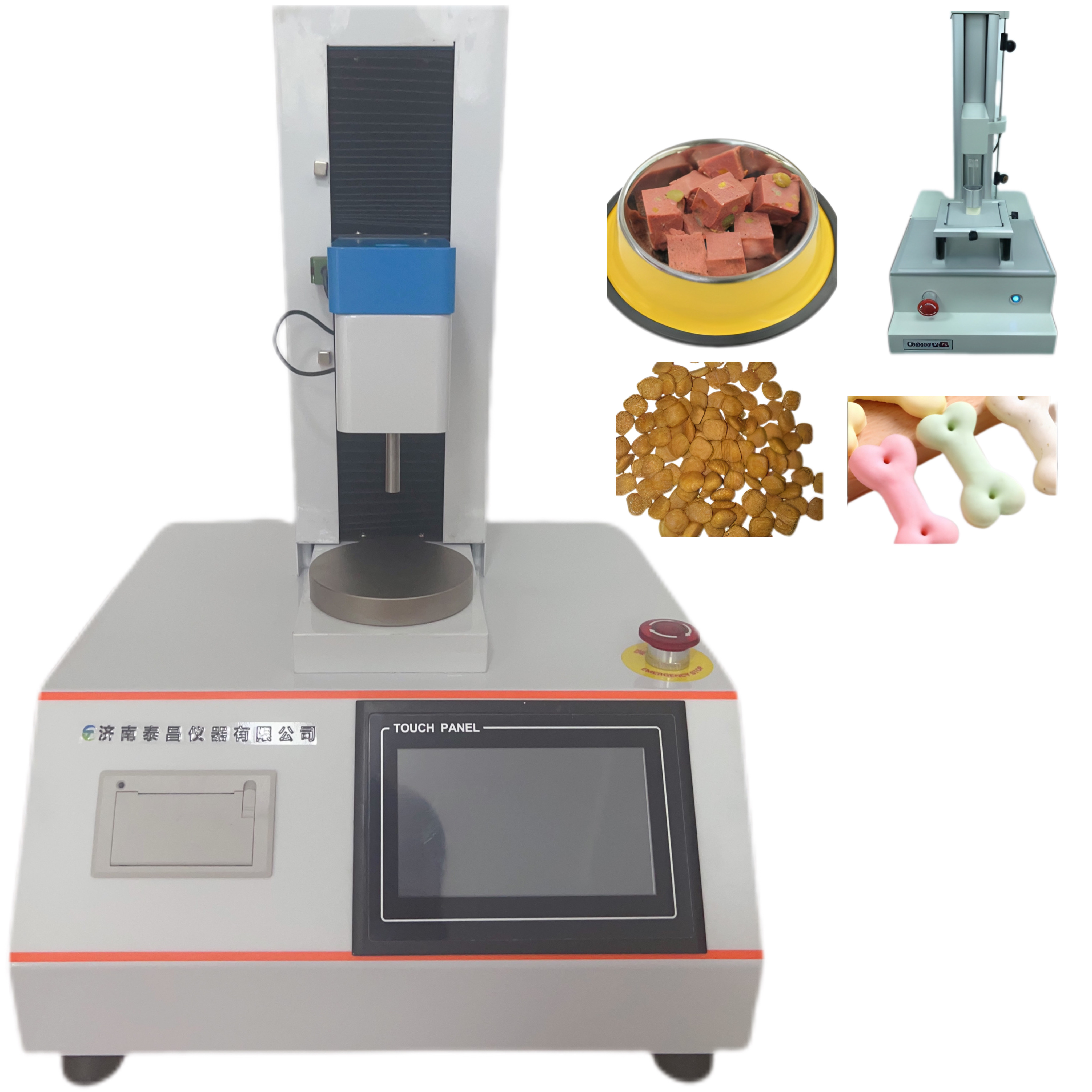 貓糧和狗糧的硬度 磨牙小饅頭的破裂強(qiáng)度 寵物餅干的硬度和脆性 潔齒棒的硬度、脆性和斷裂強(qiáng)度 果凍和布丁的彈性、Q 性 罐頭樣品或者香腸、火腿腸的硬度、彈性、回 復(fù)性、粘性和咀嚼性等指標(biāo)